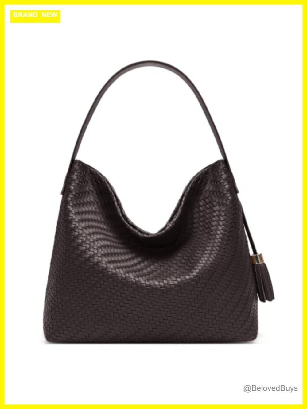 Woven Leather Tote Bag Large Shoulder Crossbody